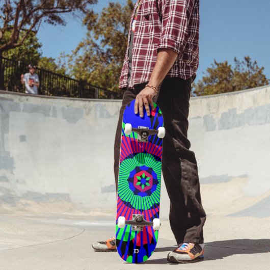Neon Abstrakt D Brand Skateboard (Außenbereich 2)