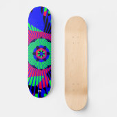 Neon Abstrakt D Brand Skateboard (Vorderseite)