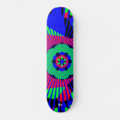 Neon Abstrakt D Brand Skateboard (Vorderseite)