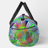 Neon Abstrakt Daisis mit Vivid Colors Duffle Bag (Rechts)