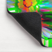 Neon Abstrakt Daisis mit Vivid Colors Mousepad (Ecke)