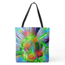 Neon Abstrakt Daisis mit Vivid Colors