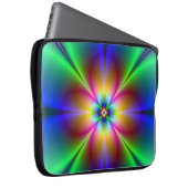 Neon Abstrakt Daisy Notebook-Computer-Sieb Laptopschutzhülle (Vorne Rechts)