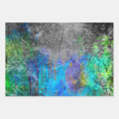 Neon Abstrakt Geschenkpapier Set (Vorderseite 3)