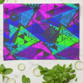 Neon abstrakt . geschirrtuch (Gefaltet)