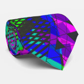 Neon abstrakt, hell, geometrisch. krawatte (Gerollt)
