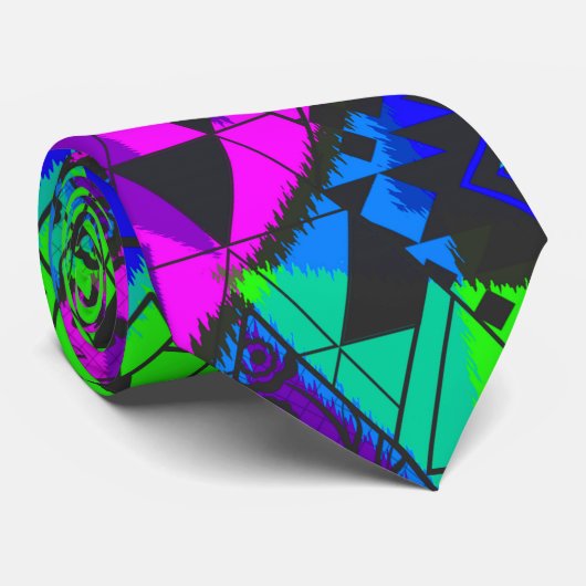 Neon abstrakt . krawatte (Gerollt)