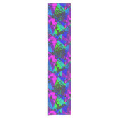 Neon abstrakt . kurzer tischläufer (Vorderseite)