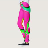 Neon Abstrakt Liquid Dreams Leggings (Links)