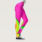 Neon Abstrakt Liquid Dreams Leggings (Rechts)