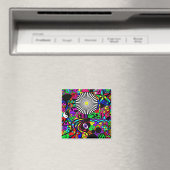 Neon Abstrakt Magnet (In Situ (Geschirrspüler))