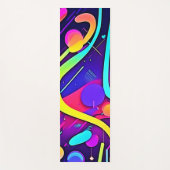 Neon Abstrakt Shape Art Yogamatte (Vorderseite)