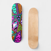 Neon abstrakt Skateboard (Vorderseite)