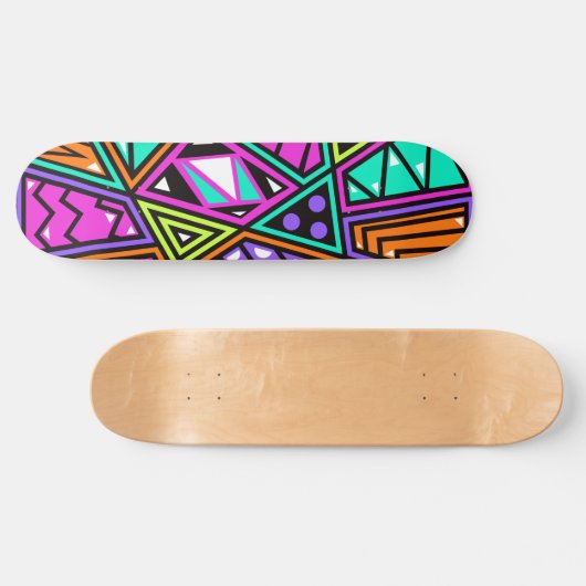 Neon abstrakt Skateboard (Horizontal)