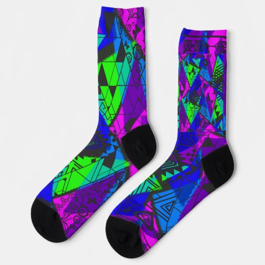 Neon abstrakt . socken (Linkes Detail)