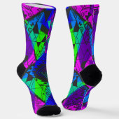 Neon abstrakt . socken (Gewinkelt)