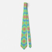Neon Abstrakt Sternexplosion Neck Tie Krawatte (Vorderseite)