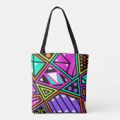 neon abstrakt Tasche (Rückseite)