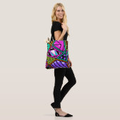 neon abstrakt Tasche (Am Model)