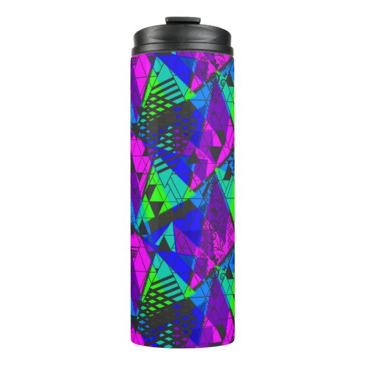 Neon abstrakt . thermosbecher (Vorderseite)