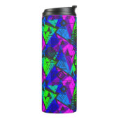 Neon abstrakt . thermosbecher (Nach links gedreht)