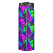 Neon abstrakt . thermosbecher (Rückseite)