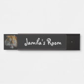 Neon Abstrakt Tiger Head Türschild (Vorderseite )