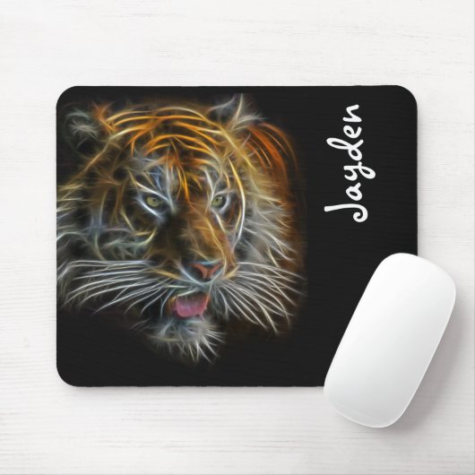 Neon Abstrakt TigerHead Mousepad (Mit Mouse)