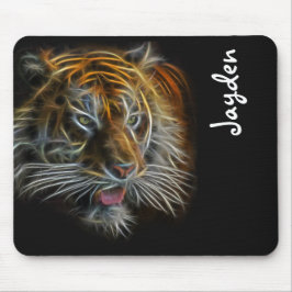 Neon Abstrakt TigerHead Mousepad