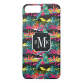 Neon Abstrakt Tropical Texture Pattern Case-Mate iPhone Hülle (Rückseite)