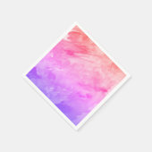 Neon abstrakt Wasserfarbe Gefärbte Krawatte Serviette (Ecke)