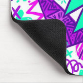 Neon-Abstrakte Formen und Muster-Mauspad Mousepad (Ecke)