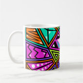 Neon abstrakte Kaffeetasse (Links)