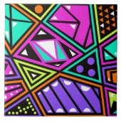 Neon abstrakte Keramik Fliese (Vorderseite)