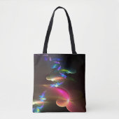 Neon-Abstrakte Lichtkunst Tasche (Vorderseite)