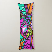 Neon abstraktes Kissen (Rückseite (Vertikal))