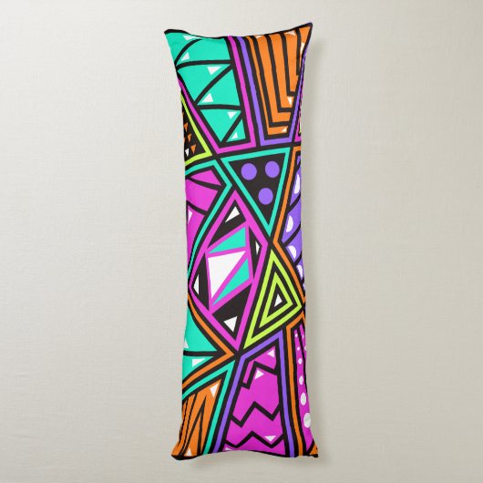 Neon abstraktes Kissen (Rückseite (Vertikal))