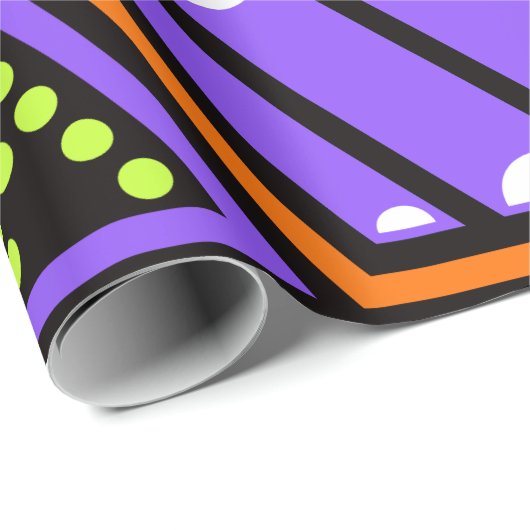 Neon abstraktes Packpapier (Rolleneckpunkt)