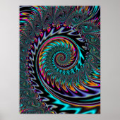 Neon Aesthetic Spiral Poster (Vorne)