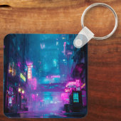 Neon After Midnight Schlüsselanhänger (Rückseite)