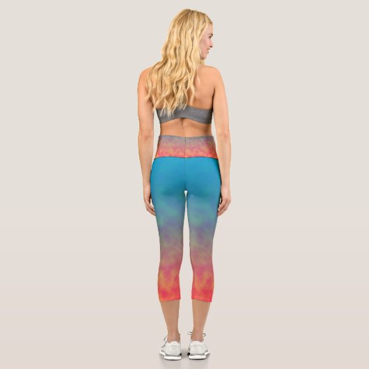 Neon Afterlight Capri Leggings (Rückseite)