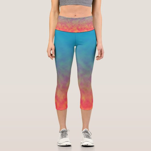 Neon Afterlight Capri Leggings (Vorderseite)