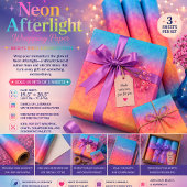 Neon Afterlight Geschenkpapier Set