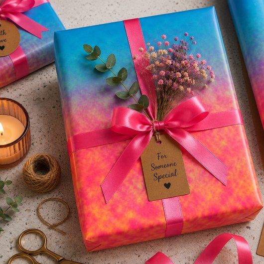 Neon Afterlight Geschenkpapier Set
