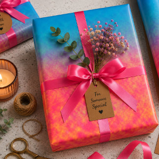 Neon Afterlight Geschenkpapier Set