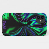 Neon Alien Aura iPhone 5 Fall *Personalize* Case-Mate iPhone Hülle (Rückseite (Horizontal))