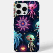 Neon Alien Creatures iPhone/iPad Case  (Rückseite)