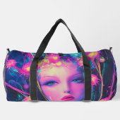Neon Alien Goddess Duffle Bag (Rückseite)