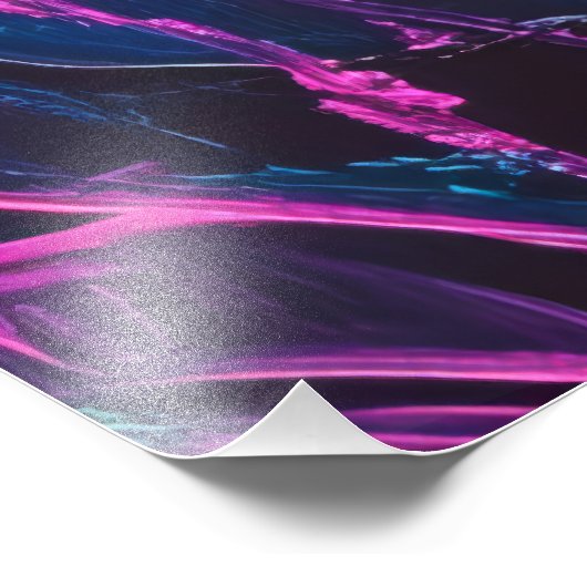 Neon Alien Goddess Fotodruck (Ecke)