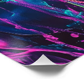 Neon Alien Goddess Poster (Ecke)